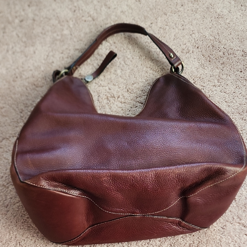 Brown Monsac Hobo Ergo Genuine Leather bag